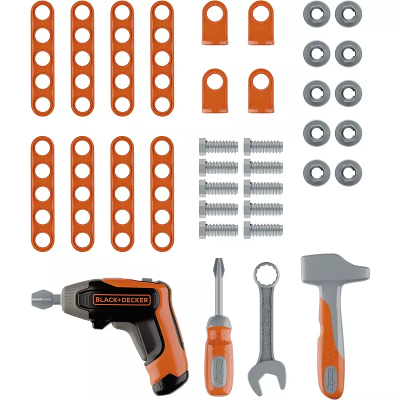 Παιδική εργαλειοθήκη Simba-Dickie Smoby Black+Decker σετ παιχνιδιού εργαλείων