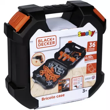 Παιδική εργαλειοθήκη Simba-Dickie Smoby Black+Decker σετ παιχνιδιού εργαλείων