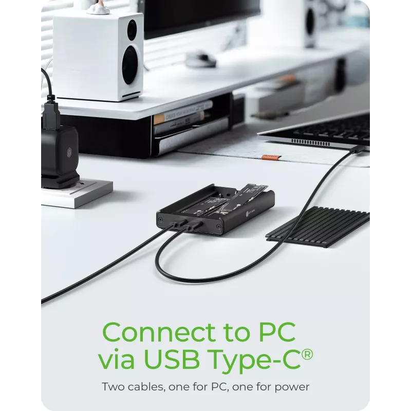 ICY BOX IB-2817M-C32 Θήκη SSD Μαύρο M.2