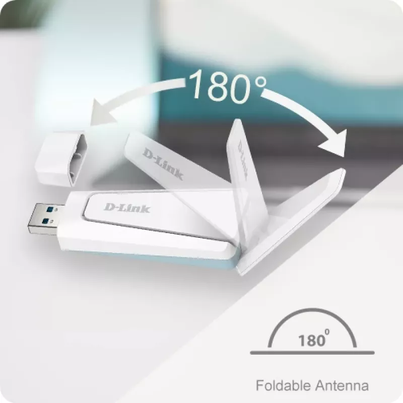 D-Link Wi-Fi 6 AX1800 USB 3.0 dongle, ασύρματο, USB, WLAN, 1800 Mbit/s