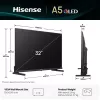 Hisense 32A5Q 81,3 cm (32 ίντσες) Full HD Smart TV WLAN μαύρο