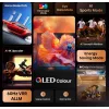 Hisense 85E77Q QLED Smart TV 85 ιντσών (215 εκ.), 4K Ultra HD, Wi-Fi, τριπλός δέκτης, μαύρο