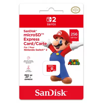 Κάρτα microSD Express NINTENDO 256 GB για Nintendo Switch 2, σχέδιο Mario