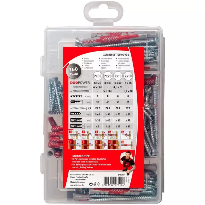 Σετ βιδών και ούπα Fischer 540299