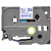 Μελανοταινία Brother TZe253 24 mm μπλε σε λευκό