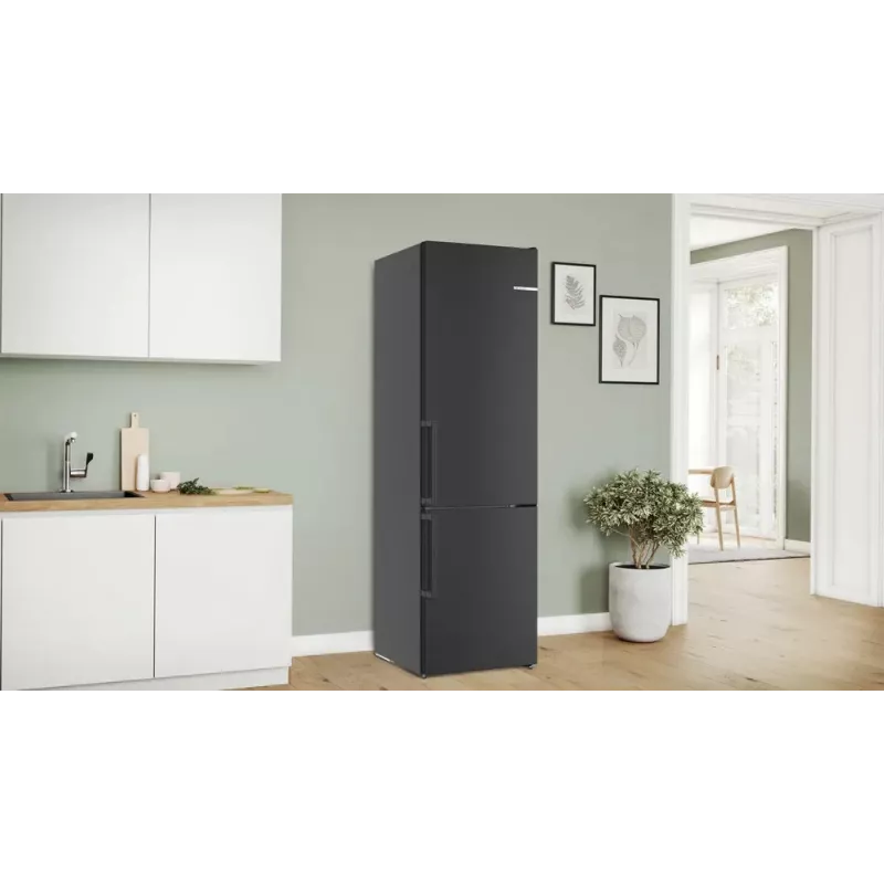 Bosch KGN39VXAU Ψυγειοκαταψύκτης Ελεύθερος 363 l Μαύρο