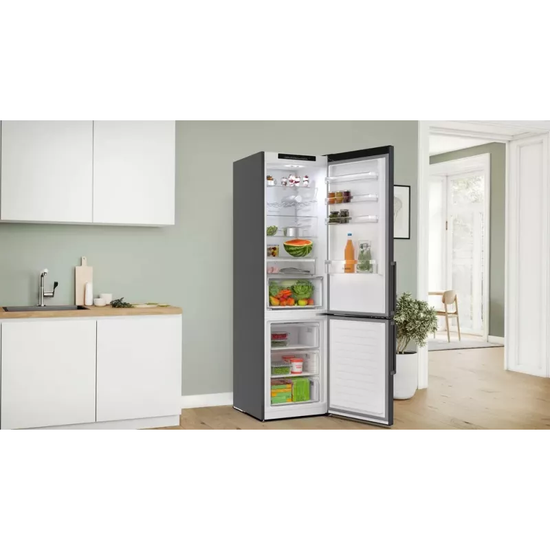 Bosch KGN39VXAU Ψυγειοκαταψύκτης Ελεύθερος 363 l Μαύρο