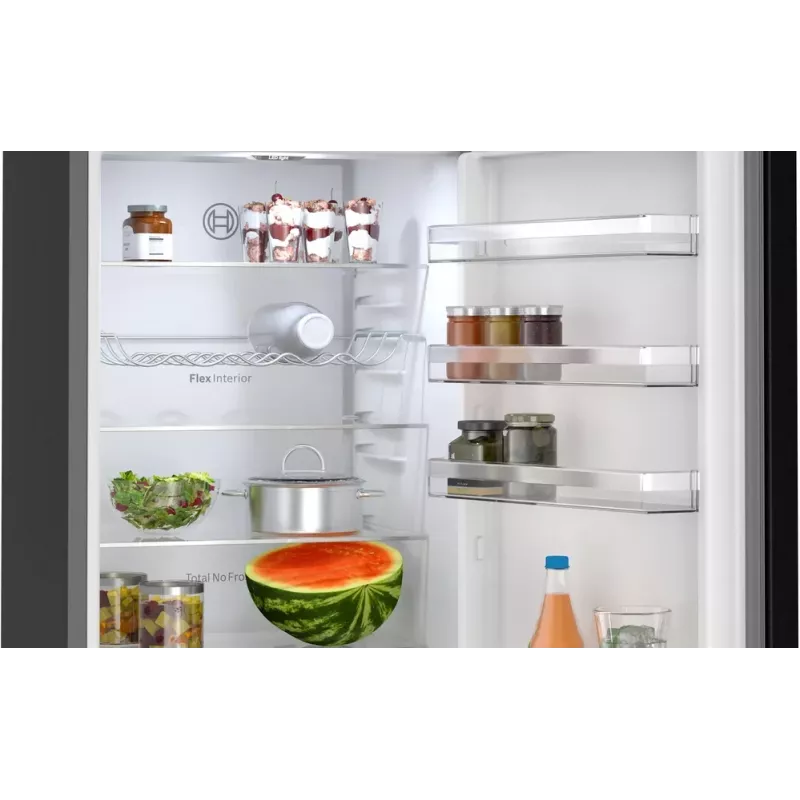 Bosch KGN39VXAU Ψυγειοκαταψύκτης Ελεύθερος 363 l Μαύρο