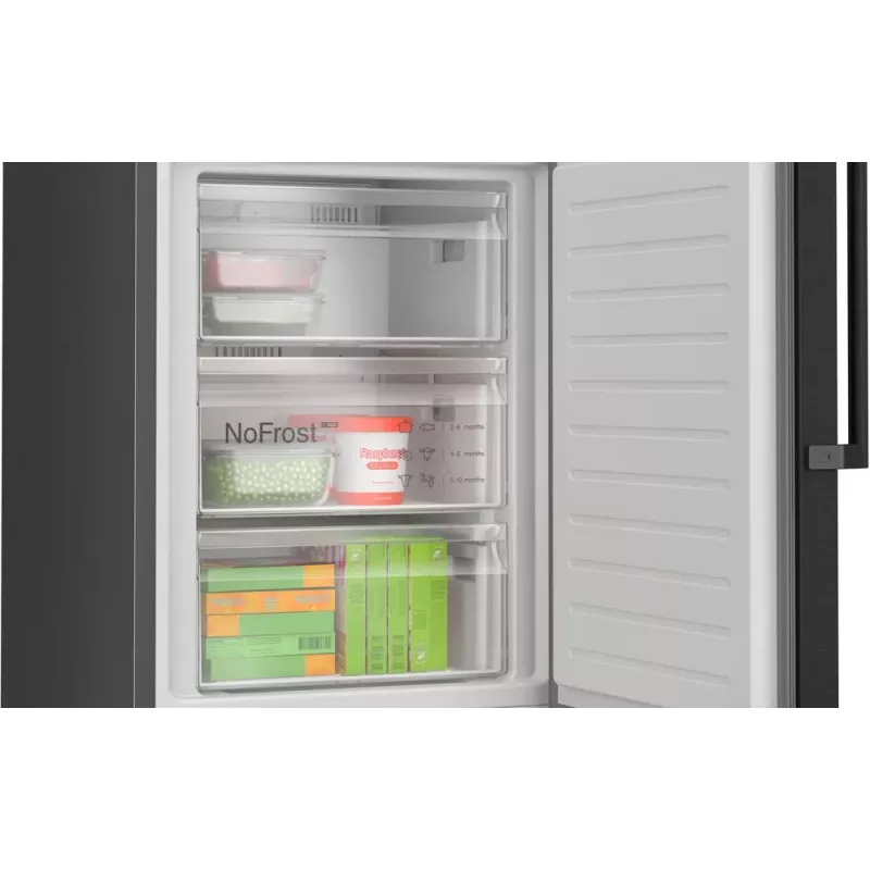 Bosch KGN39VXAU Ψυγειοκαταψύκτης Ελεύθερος 363 l Μαύρο