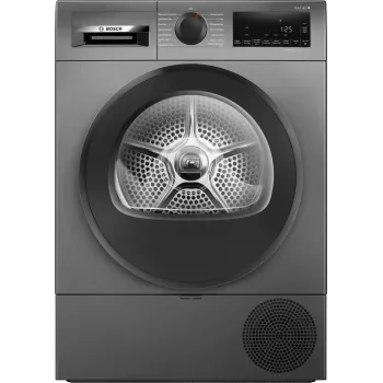 Bosch Serie 6 WQG243DR10 Στεγνωτήριο αντλίας θερμότητας Ελεύθερο Μπροστινή φόρτωση 9 kg Γκρι