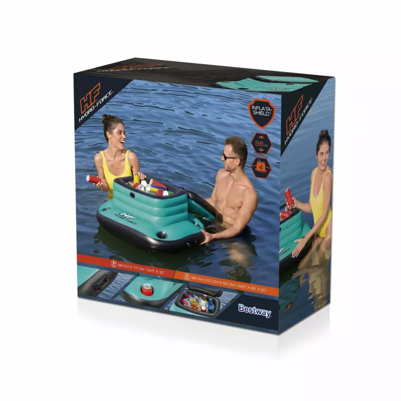 Bestway 43191 Ψυγείο 49 L Μαύρο, Γκρι, Πορτοκαλί
