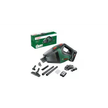 Bosch Universal Vac 18 Επαναφορτιζόμενη σκούπα 2 σε 1 Μπαταρία Στεγνή Χωρίς σακούλα Μαύρο, Πράσινο 2,5 Ah