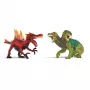 Σετ φιγούρων Schleich Eldrador Creatures Πυρίτινος δεινόσαυρος vs. Σαύρα ζούγκλας, Μοντέλο 70834