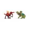 Σετ φιγούρων Schleich Eldrador Creatures Πυρίτινος δεινόσαυρος vs. Σαύρα ζούγκλας, Μοντέλο 70834