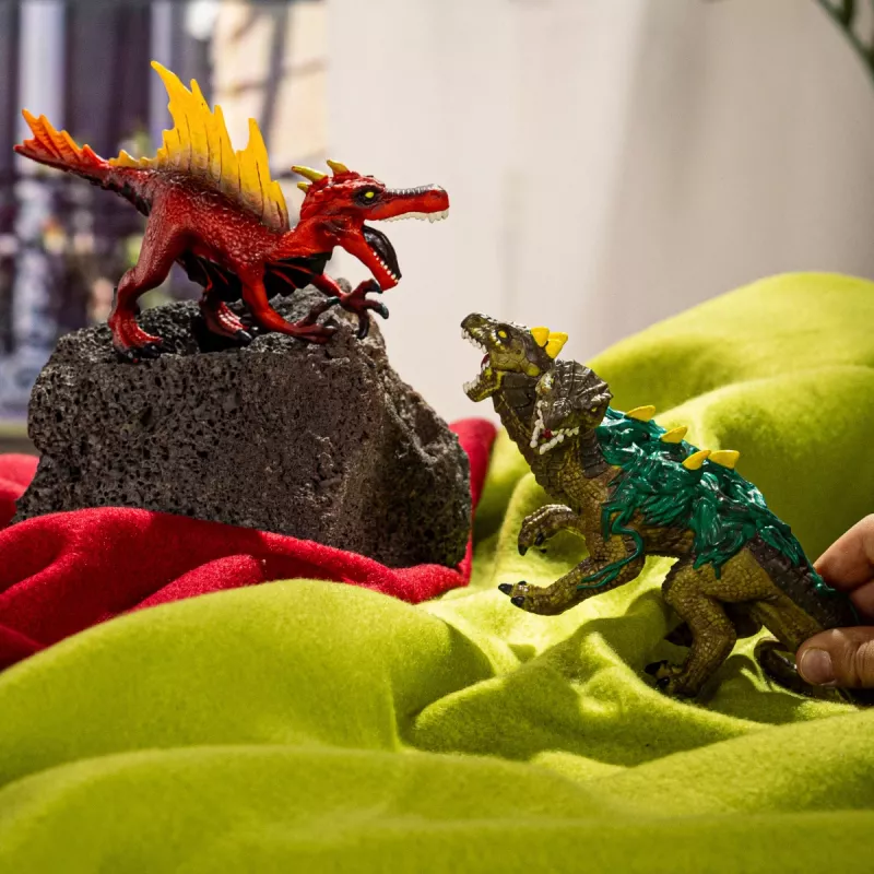 Σετ φιγούρων Schleich Eldrador Creatures Πυρίτινος δεινόσαυρος vs. Σαύρα ζούγκλας, Μοντέλο 70834