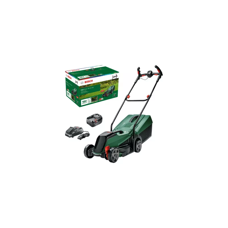 Bosch CityMower Χειροκίνητο χορτοκοπτικό Μπαταρία Μαύρο, Πράσινο