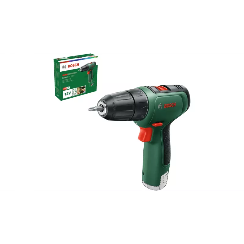 Bosch EasyDrill 1200 1500 RPM Keyless 940 g Μαύρο, Πράσινο