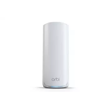 NETGEAR Orbi 770 RBE770-100EUS δορυφορική μονάδα mesh Wi-Fi 7 (επέκταση), τριπλής ζώνης 2,4/5/6 GHz, 11 Gbps, 2x LAN 2,5GbE, λευκό