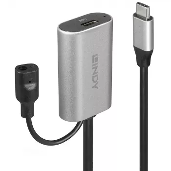 Lindy 5m USB 3.2 Gen 1 C/C Active Extension, 5 m, USB C, USB C, USB 3.2 Gen 1 (3.1 Gen 1), 5 Gbit/s, Μαύρο