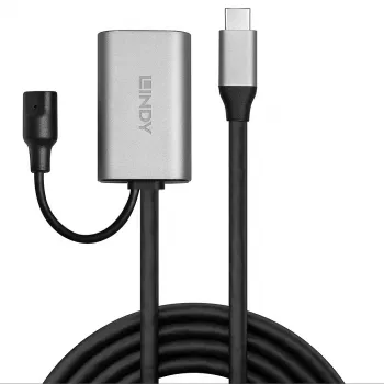 Lindy 5m USB 3.2 Gen 1 C/C Active Extension, 5 m, USB C, USB C, USB 3.2 Gen 1 (3.1 Gen 1), 5 Gbit/s, Μαύρο