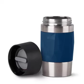EMSA Travel Mug Compact 300 ml Μπλε, Ανοξείδωτο ατσάλι