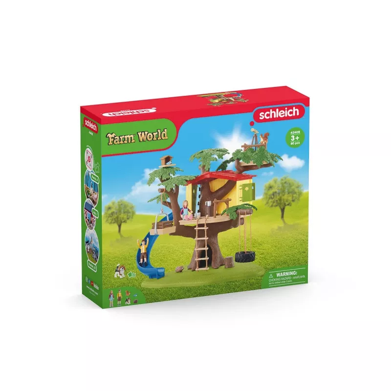 Σετ παιχνιδιού Schleich FARM WORLD Abenteuer-Baumhaus