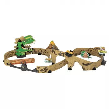 Σετ πίστας αγώνων παιχνιδιού VTech Car-Board Racers Dino Adventure Set, πίστα