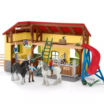 schleich FARM WORLD Στάβλος αλόγων, αγρόκτημα, ζώα αγροκτήματος / παιχνίδι αγροκτήματος, 3 έτη, πολύχρωμο, πλαστικό