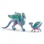 Φιγούρα Schleich BAYALA Blossom δράκος μητέρα και παιδί