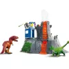 Schleich δεινόσαυρος βάση αποστολής ηφαιστείου πολύχρωμο 42564