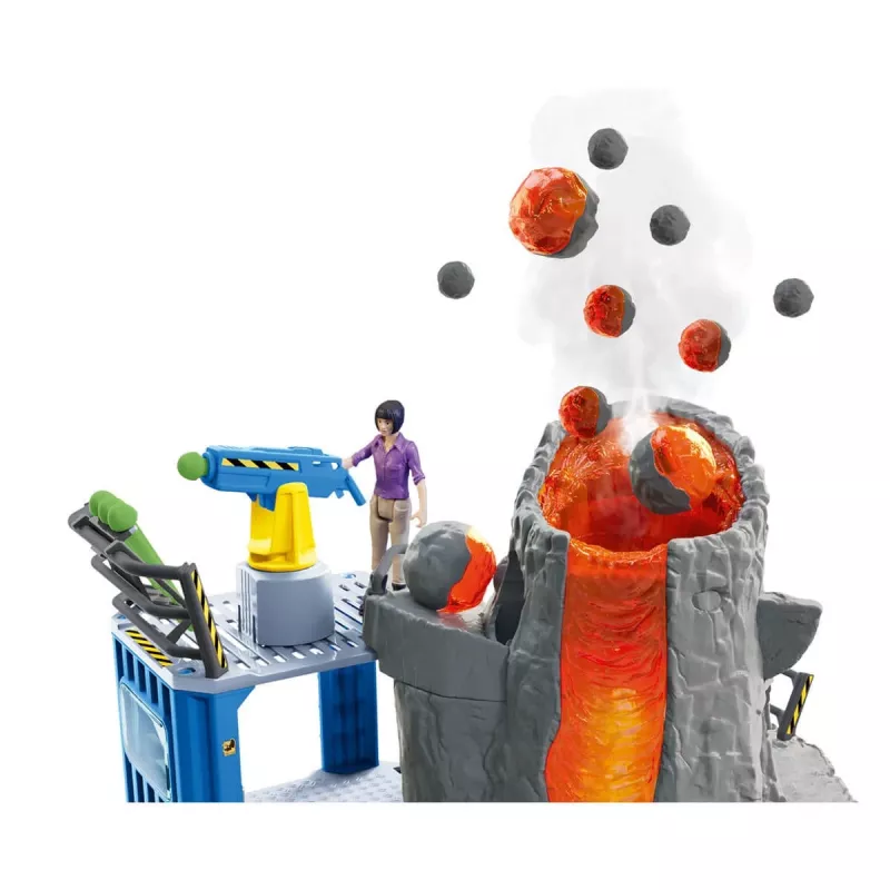 Schleich δεινόσαυρος βάση αποστολής ηφαιστείου πολύχρωμο 42564