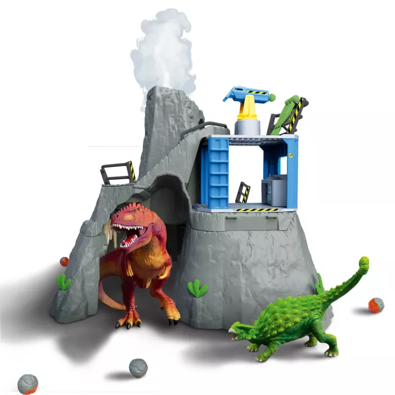 Schleich δεινόσαυρος βάση αποστολής ηφαιστείου πολύχρωμο 42564