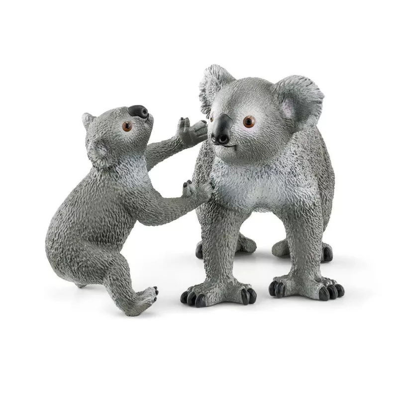 Schleich WILD LIFE Μητέρα Koala με μωρό 42566 Πράσινο-γκρι