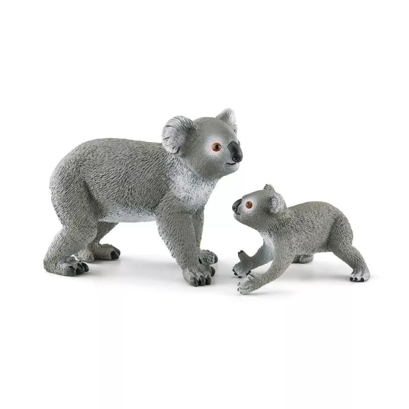 Schleich WILD LIFE Μητέρα Koala με μωρό 42566 Πράσινο-γκρι