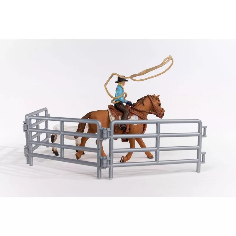 schleich Cowgirl Team Roping Fun, 3 έτη, Πολύχρωμο