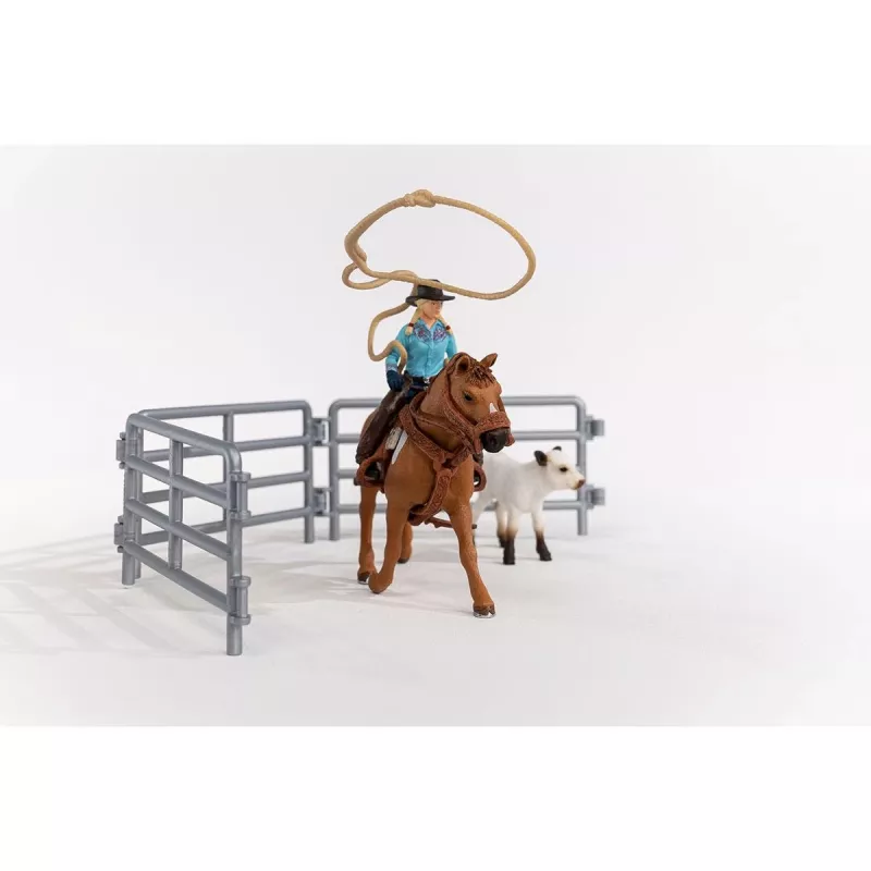 schleich Cowgirl Team Roping Fun, 3 έτη, Πολύχρωμο