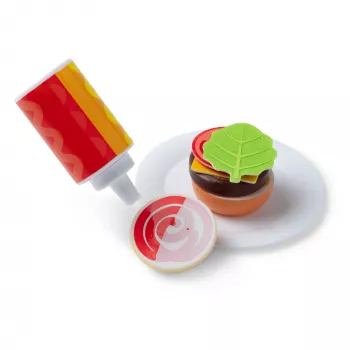 Melissa & Doug Flip & Fry Σετ παιχνιδιού ψησταριάς με Water WOW! Παιχνίδι φαγητού με αλλαγή χρώματος, Προσχολικό παιχνίδι από 3 ετών