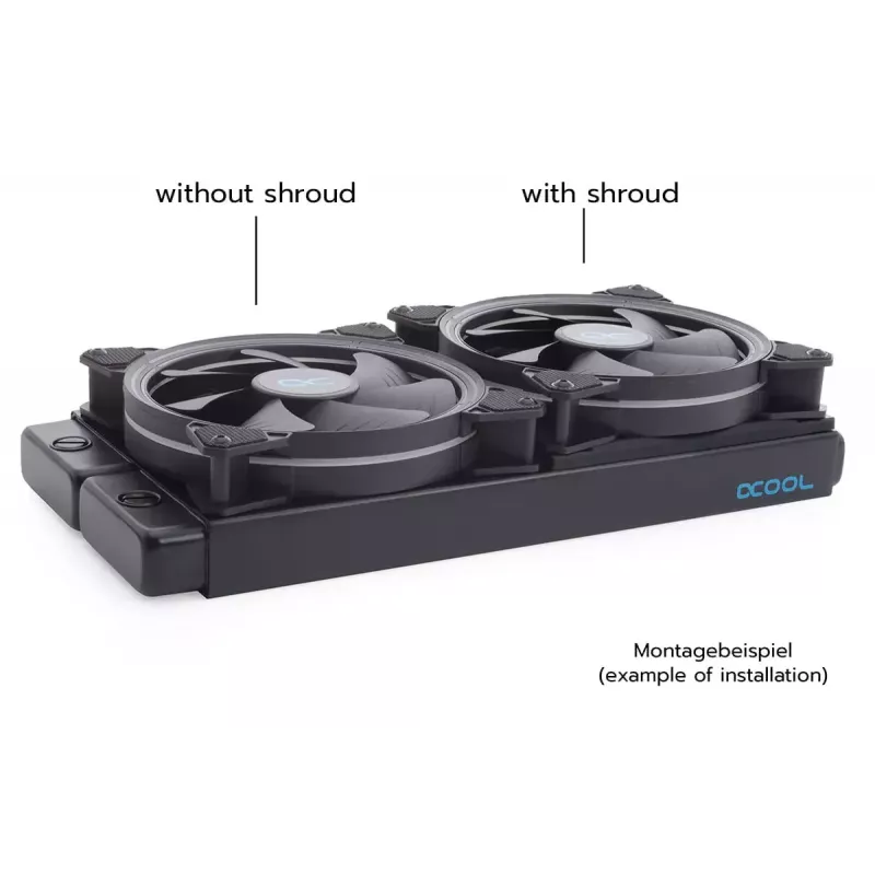 Σύστημα ψύξης Alphacool 24831 Σιλικόνη Μαύρο 14cm Ανεμιστήρας