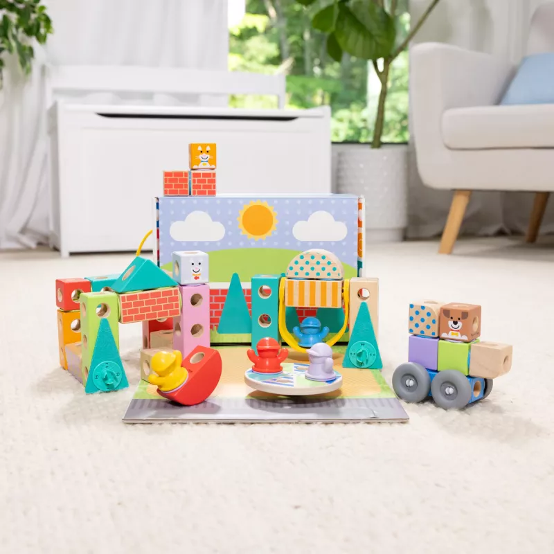Melissa & Doug MDT BBN Blockables Town Pyst GML, 2 έτος(-η), 73 τεμ., Πλαστικό, Ξύλο