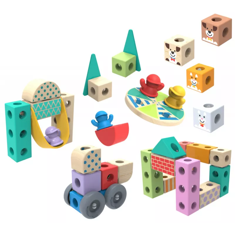 Melissa & Doug MDT BBN Blockables Town Pyst GML, 2 έτος(-η), 73 τεμ., Πλαστικό, Ξύλο