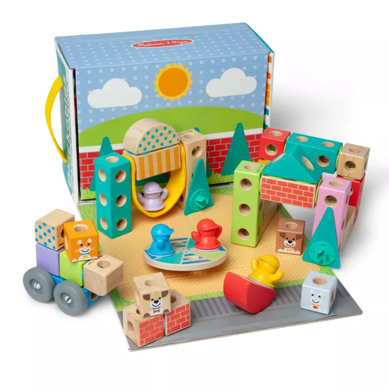 Melissa & Doug MDT BBN Blockables Town Pyst GML, 2 έτος(-η), 73 τεμ., Πλαστικό, Ξύλο