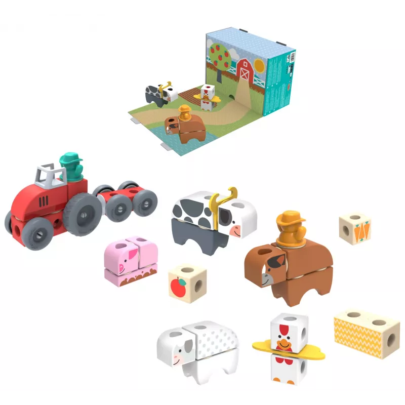 Melissa & Doug MDT BBN Blockables Farm GML, 2 έτος(-η), 56 τεμ., Πλαστικό, Ξύλο