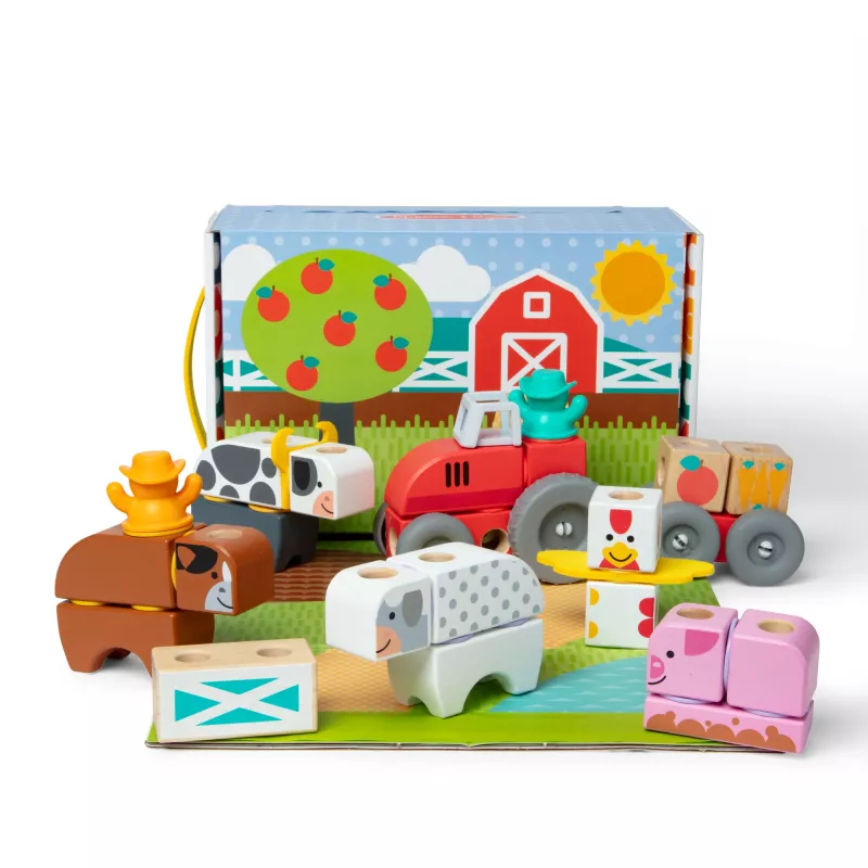 Melissa & Doug MDT BBN Blockables Farm GML, 2 έτος(-η), 56 τεμ., Πλαστικό, Ξύλο