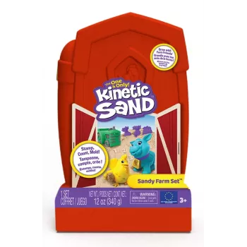 Spin Master Kinetic Sand - Sandy Farm Set, άμμος παιχνιδιού