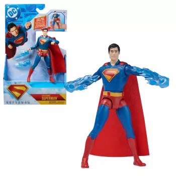 DC Comics, SUPERMAN Epic Strike φιγούρα δράσης, 15 cm, αυθεντικό στυλ ταινίας, περιλαμβάνει 2 αξεσουάρ, παιχνίδι για αγόρια και κορίτσια από 4 ετών