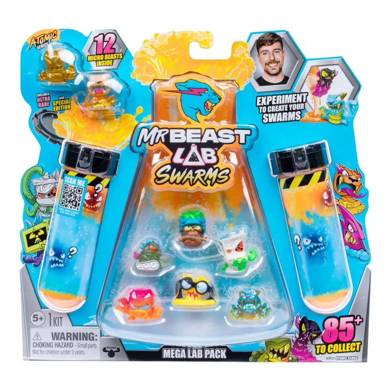 Moose Toys MrBeast Lab Swarms II Atomic 12άδα, 5 ετών, πολύχρωμο