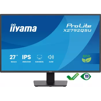 iiyama ProLite X2792QSU-B1 οθόνη υπολογιστή 68,6 cm (27 ίντσες) 2560 x 1440 pixel Quad HD LED μαύρο