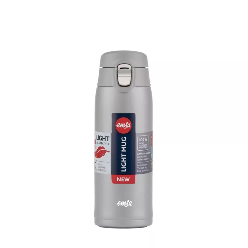EMSA Light Mug 400 ml ασημί
