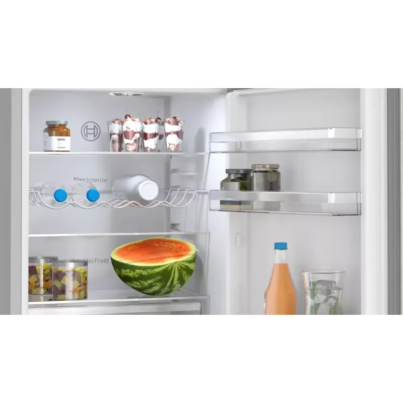 Bosch Serie 4 KGN362LAF ψυγειοκαταψύκτης ελεύθερης τοποθέτησης 321 L μεταλλικό