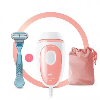 Braun Silk-expert Pro Silk-expert Mini Intense Pulsed Light (IPL) ροζ, λευκό